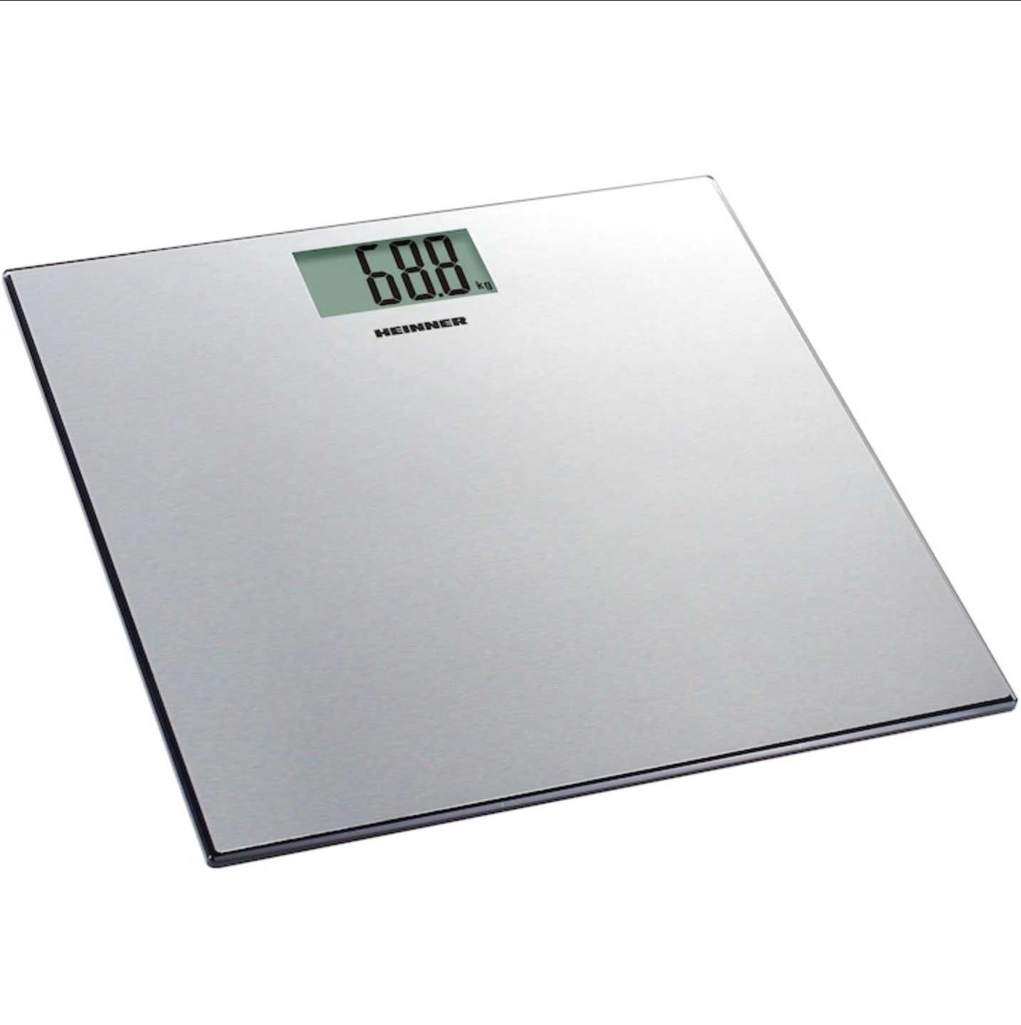 Cantar Heinner 180kg, 30 x 30 cm, display lcd, Inox