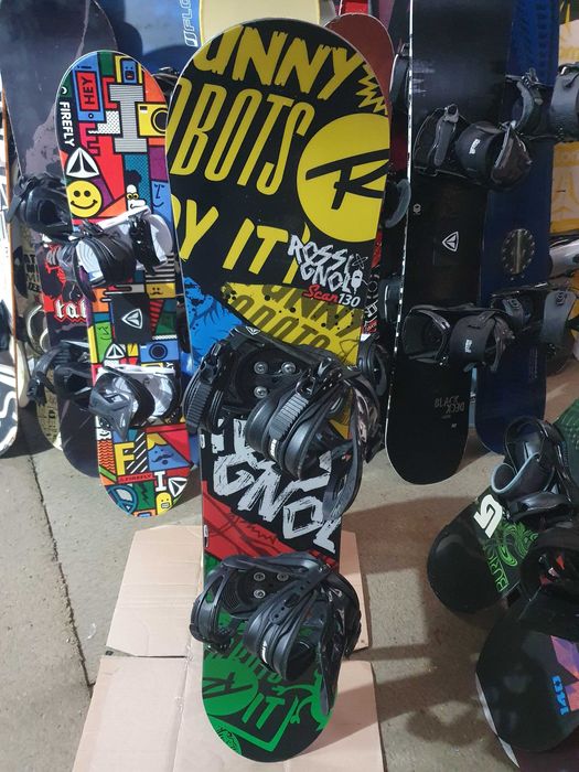 Snowboard Rossignol copii 120 cm 130 cm boots buy back