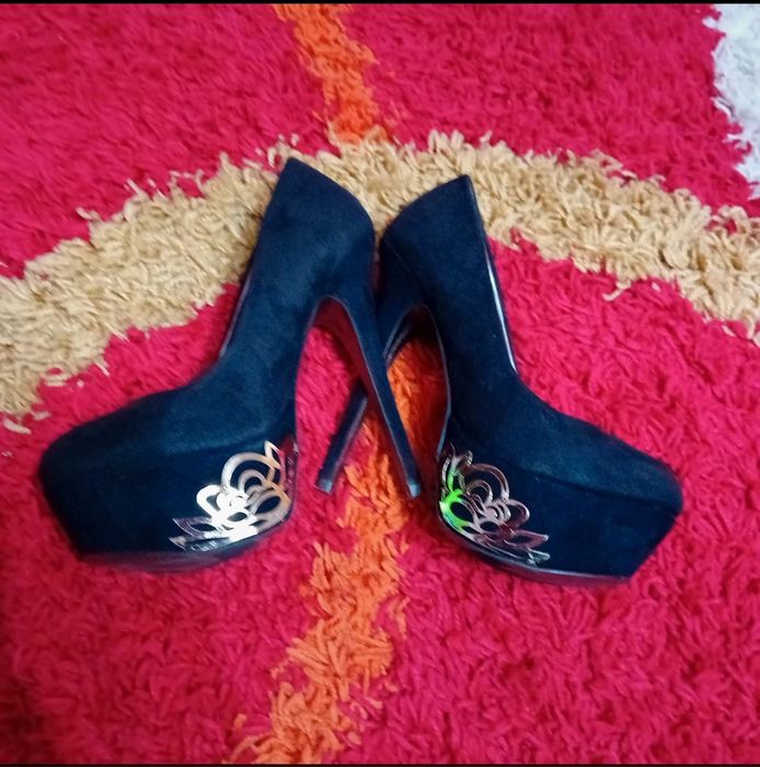 Pantofi dama cu platforma și toc inalt