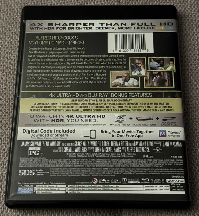 Rear Window 4K Ultra HD + Blu-ray Ca Nou