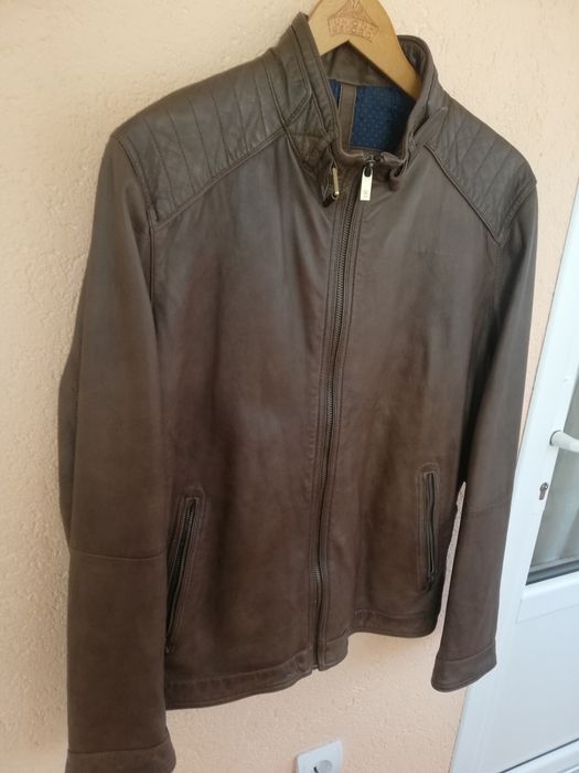 Geaca piele bărbati Massimo Dutti Xl