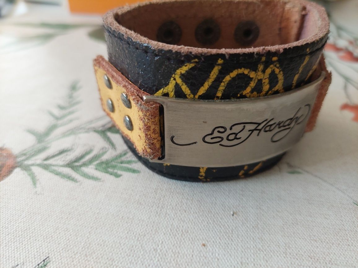 Кожена гривна Ed Hardy