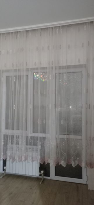 Готовый тюль с узорами 5-6 м