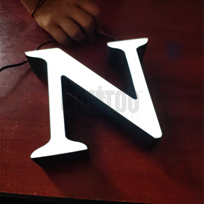 Litere Volumetrice Personalizate Reclame Luminoase, Simple, cu Licheni