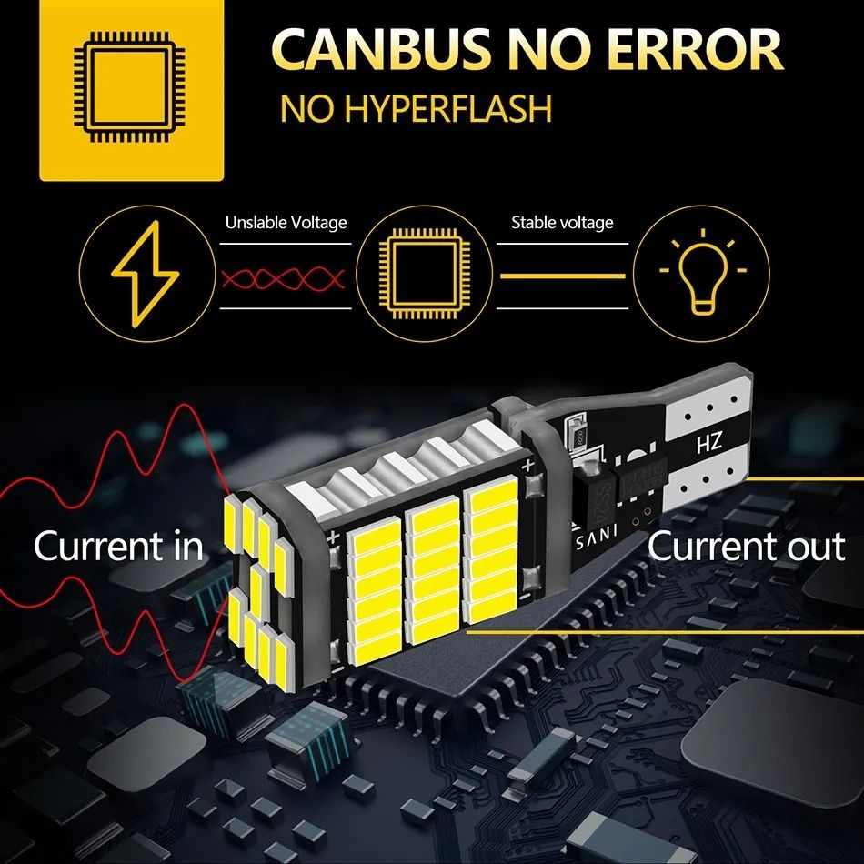 Мощни LED крушки W16W T15 (CANBUS)