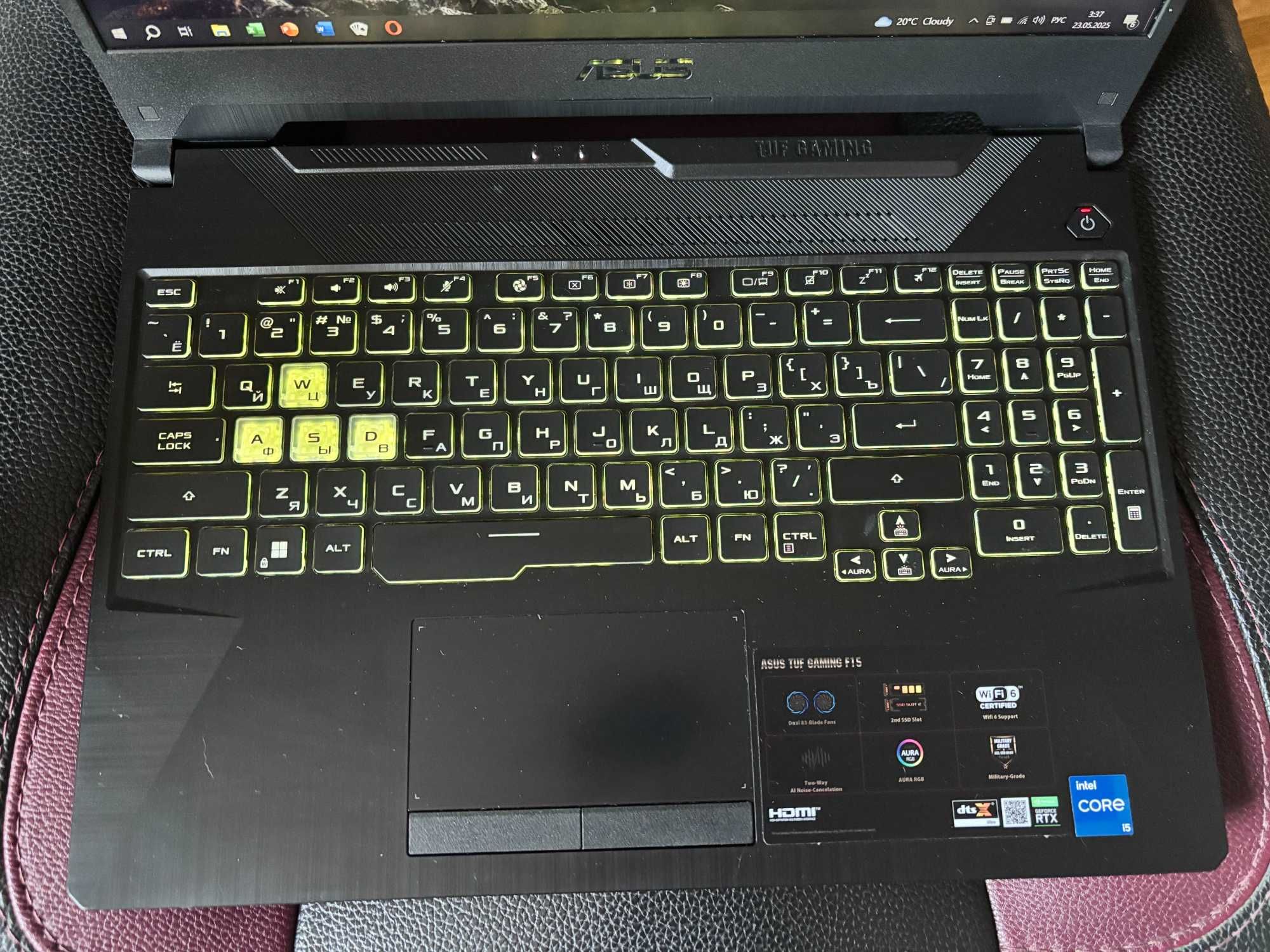 Asus TUF F15. Core i5 11400h. RTX 3050. Ram16gb. Ssd 512gb