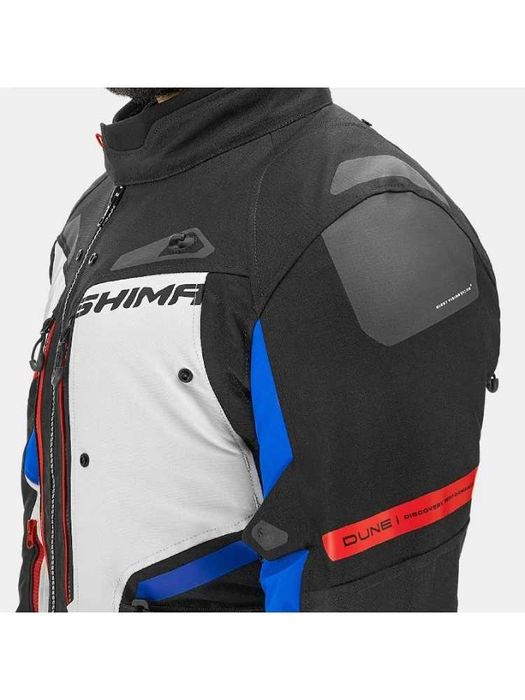 Мъжко текстилно мото яке SHIMA DUNE Red/Blue,протектори,вентилация