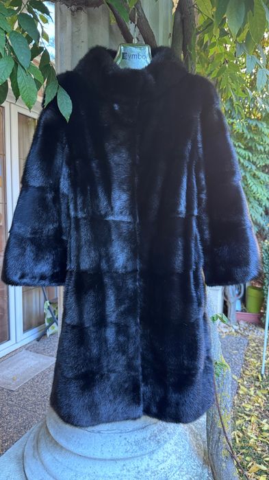 #86 Палто от норка.Annabella.Italy.Визон.Естествена кожа с косъм.