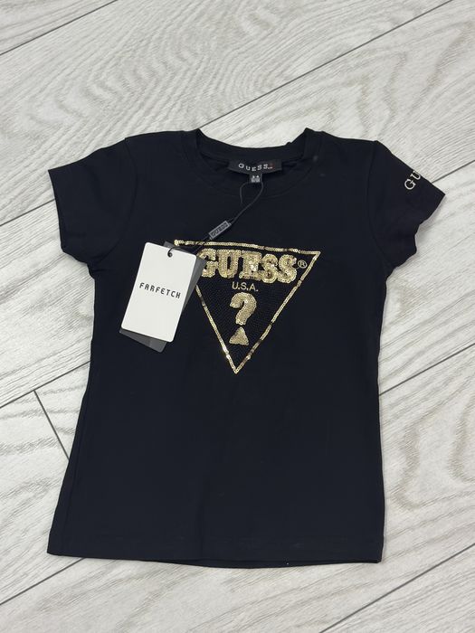 Tricou negru Guess fetite