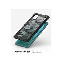 Husa Samsung Galaxy A71 Ringke FUSION X Design Negru Camuflaj