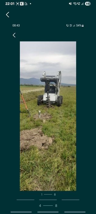 Burghiu .foreza pamant .stalpi gard. Fose