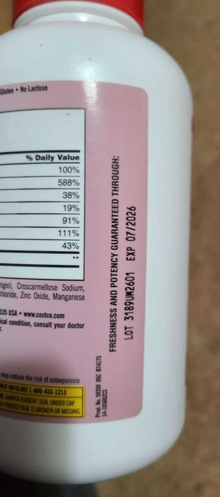 calciu=mg=zinc+Vit D3 din America