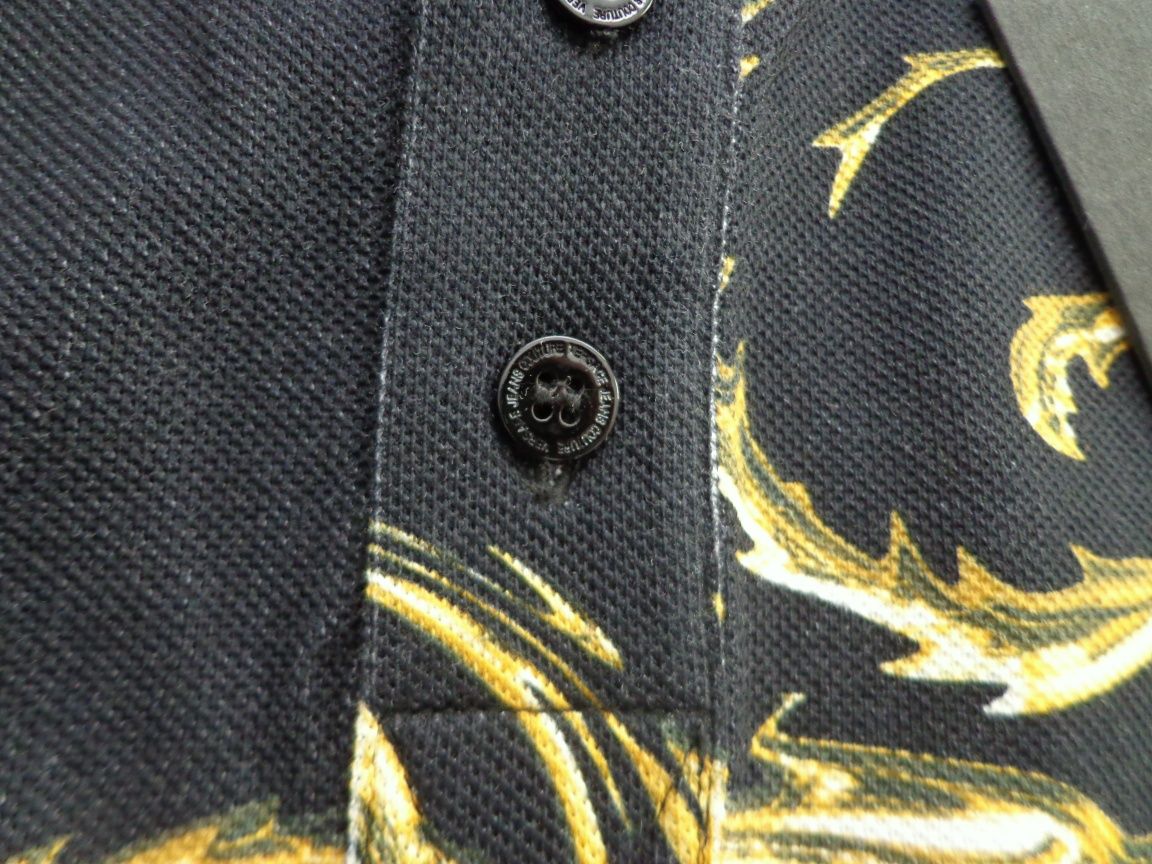 Мъжка  тениска Versace Jeans Couture Barocco print cotton Polo T-shirt