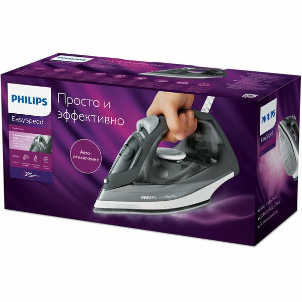 Утюг Philips GC1758/88 EasySpeed CN, серый