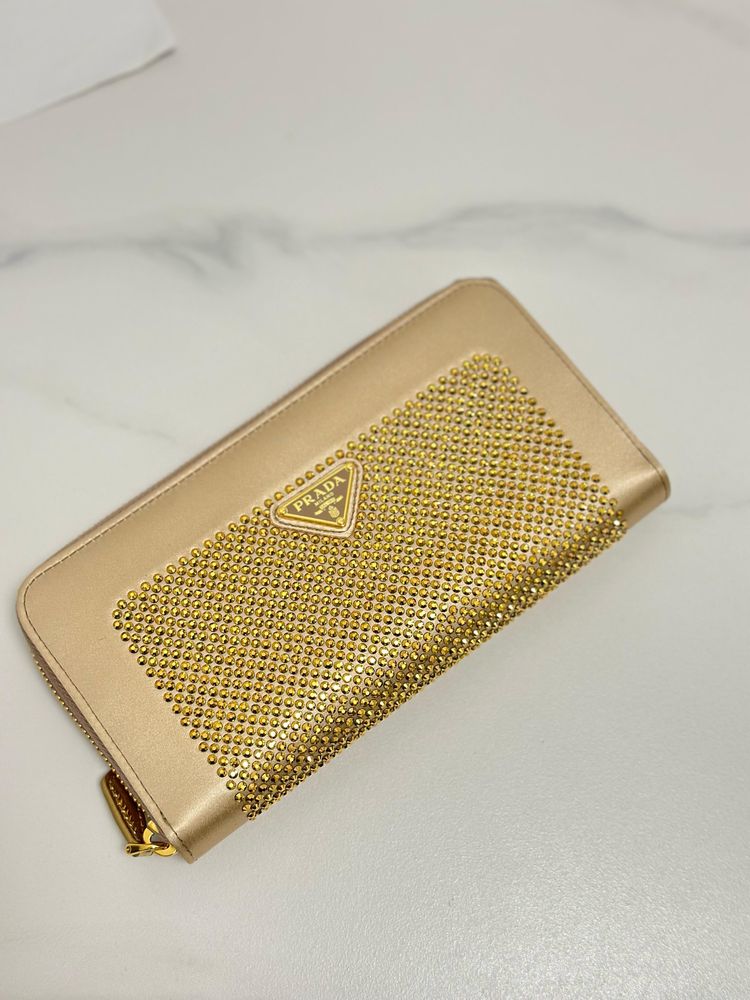 Portofel PRADA Gold Crystal