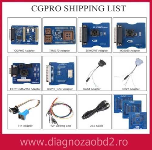 Tester auto CGDI – programator CG Pro 9s12 Full + adaptoare,