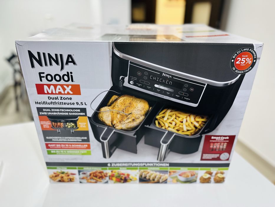 Friteuza cu aer cald dubla Ninja AF451EU 9,5 L