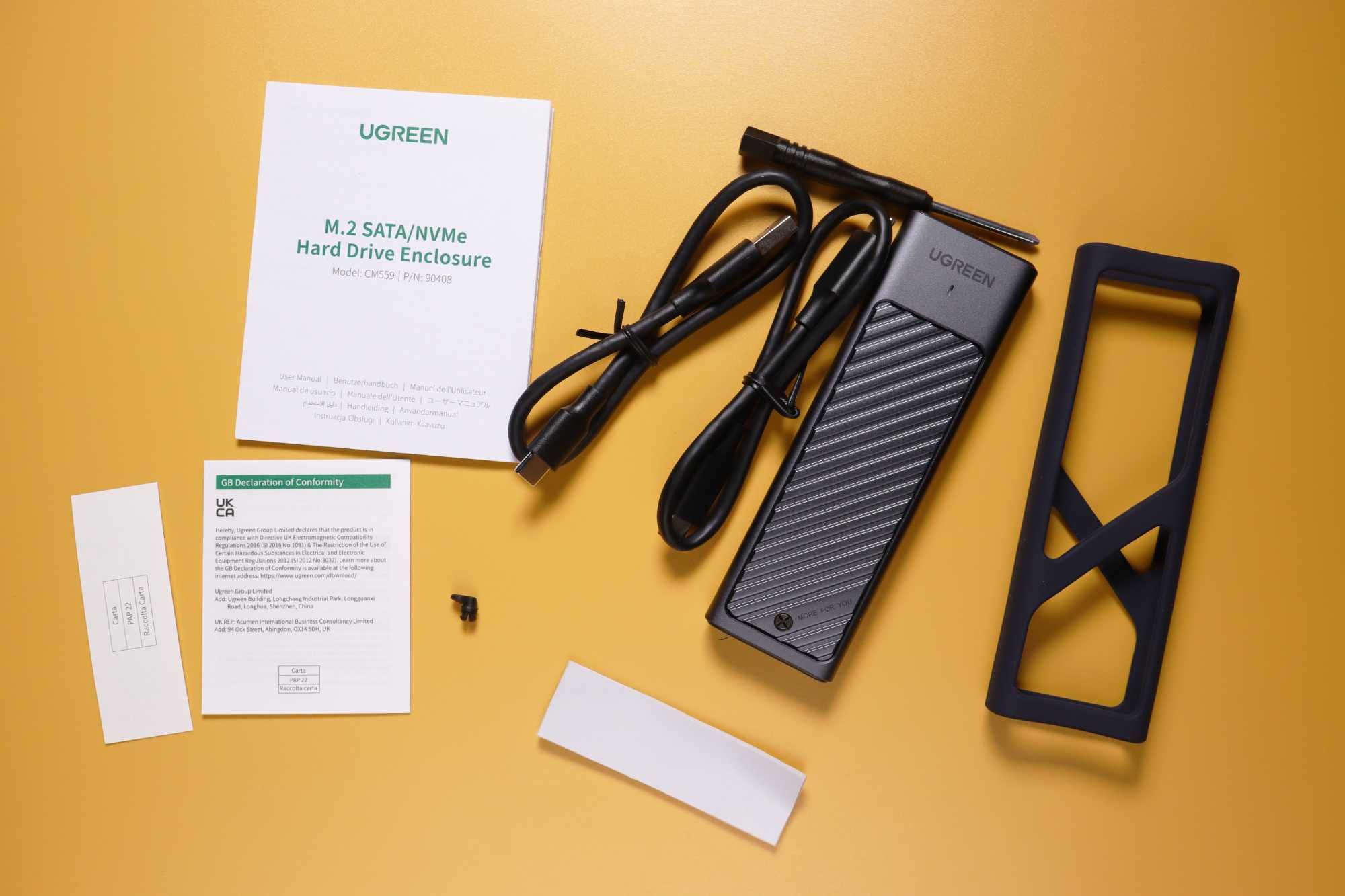 Кейс (бокс) для nvme ssd ugreen