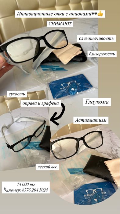 Иннавационные очки с анионами