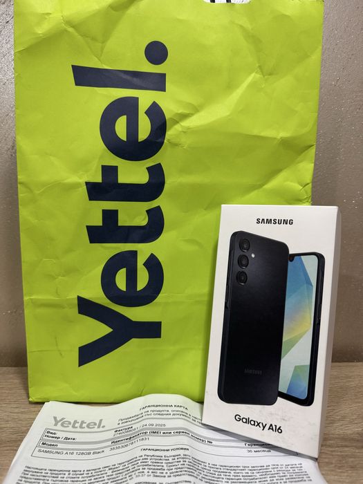 Samsung A16 | 128GB | Фабрично запечатан | 36 месеца гаранция Yettel