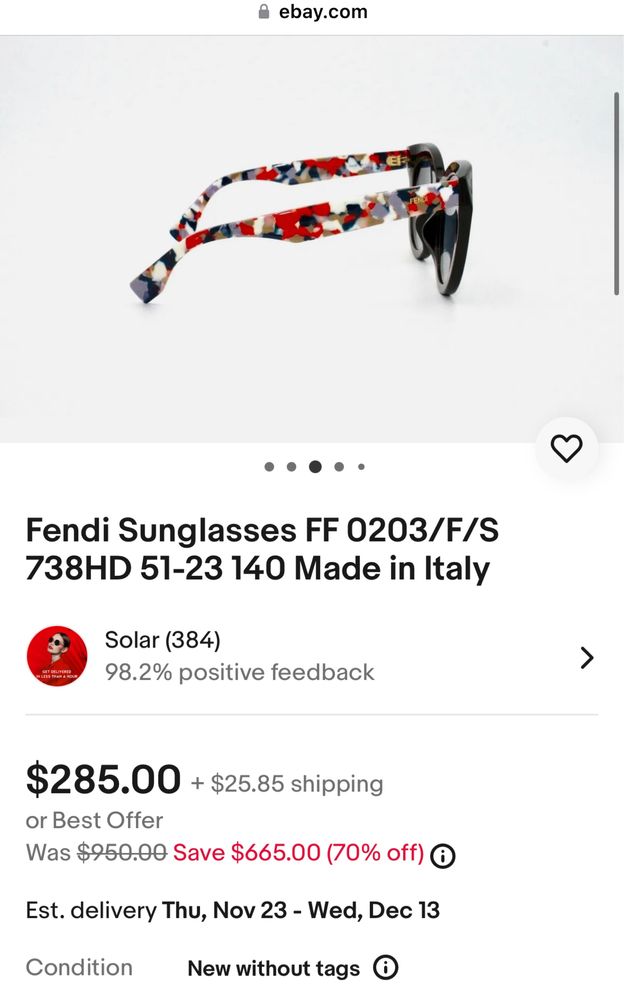 Дамски слънчеви очила FENDI FF0203