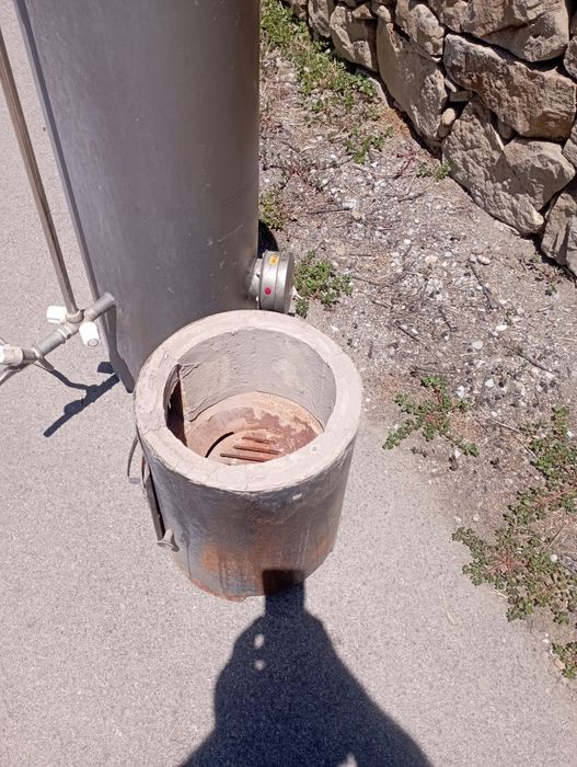 Комбиниран бойлер 80л на дърва и ток