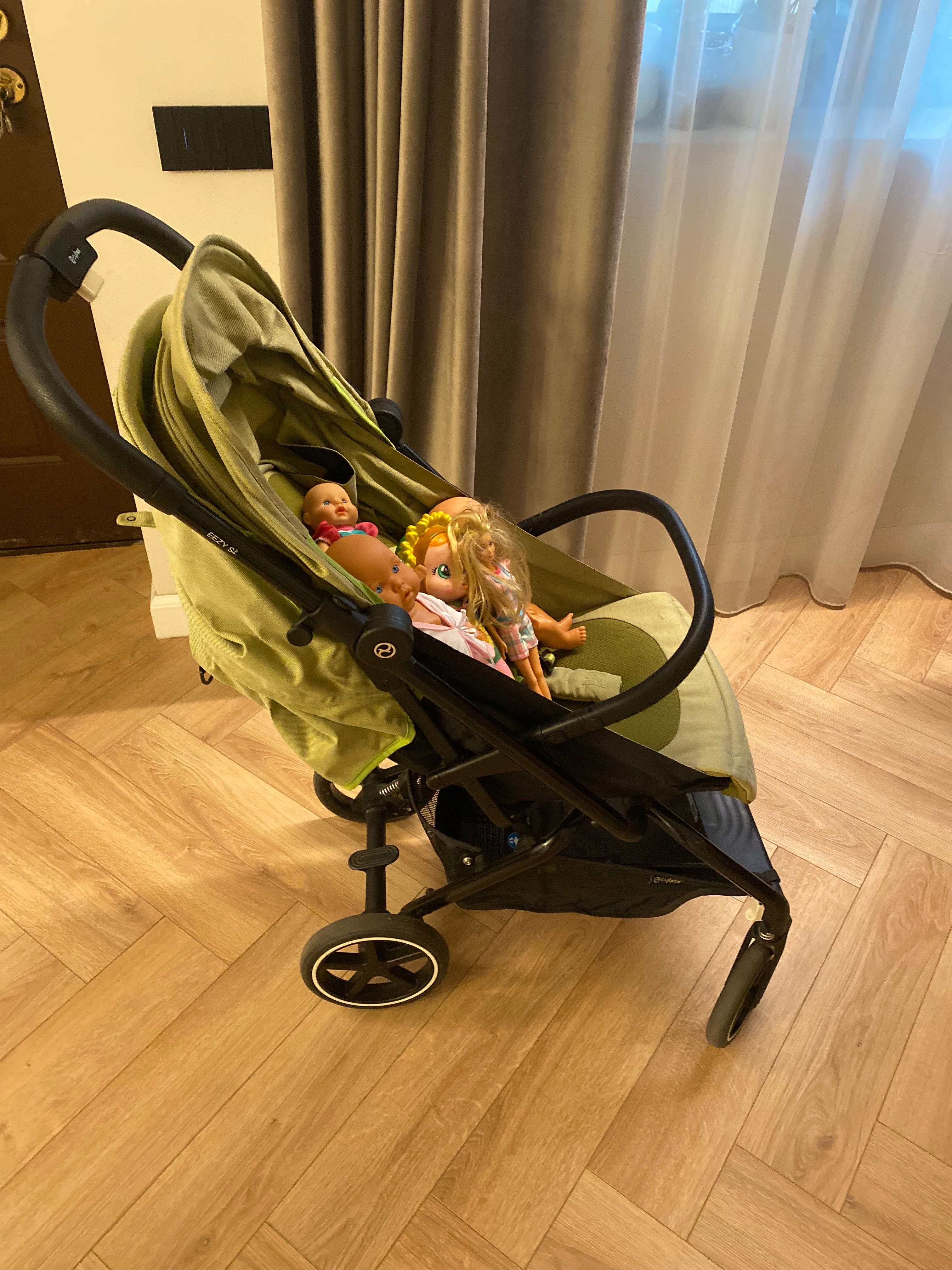 Cărucior Cybex  Eezy S+ 2 B, 5 puncte, 0 luni+, kaki-negru