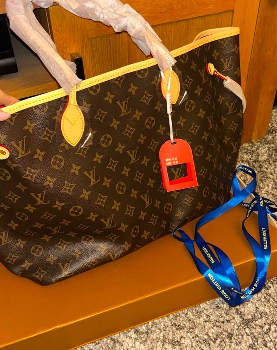 Geanta Louis Vuitton Neverfull piele naturala pe comanda