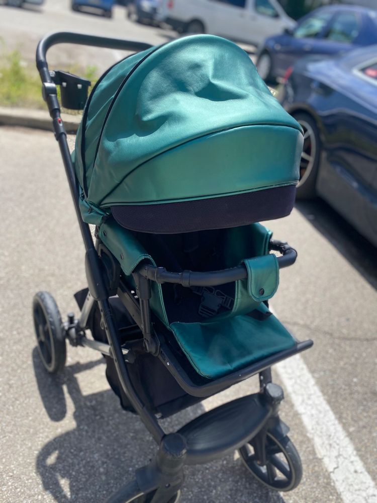Krausman Xplorer 3 in 1 piele green stare f buna
