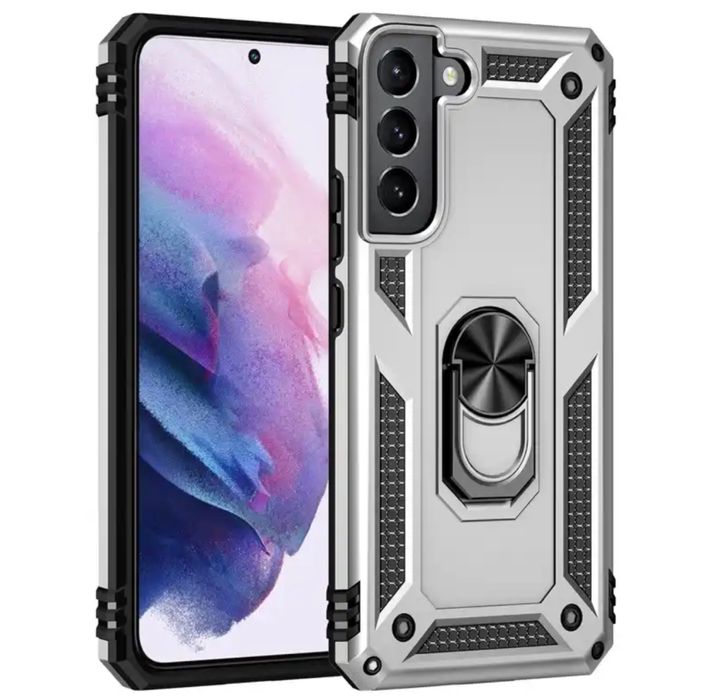 Samsung S22/S23/S24/S25/PLUS/ULTRA S24 FE Husa Anti Drop Ring Metalic