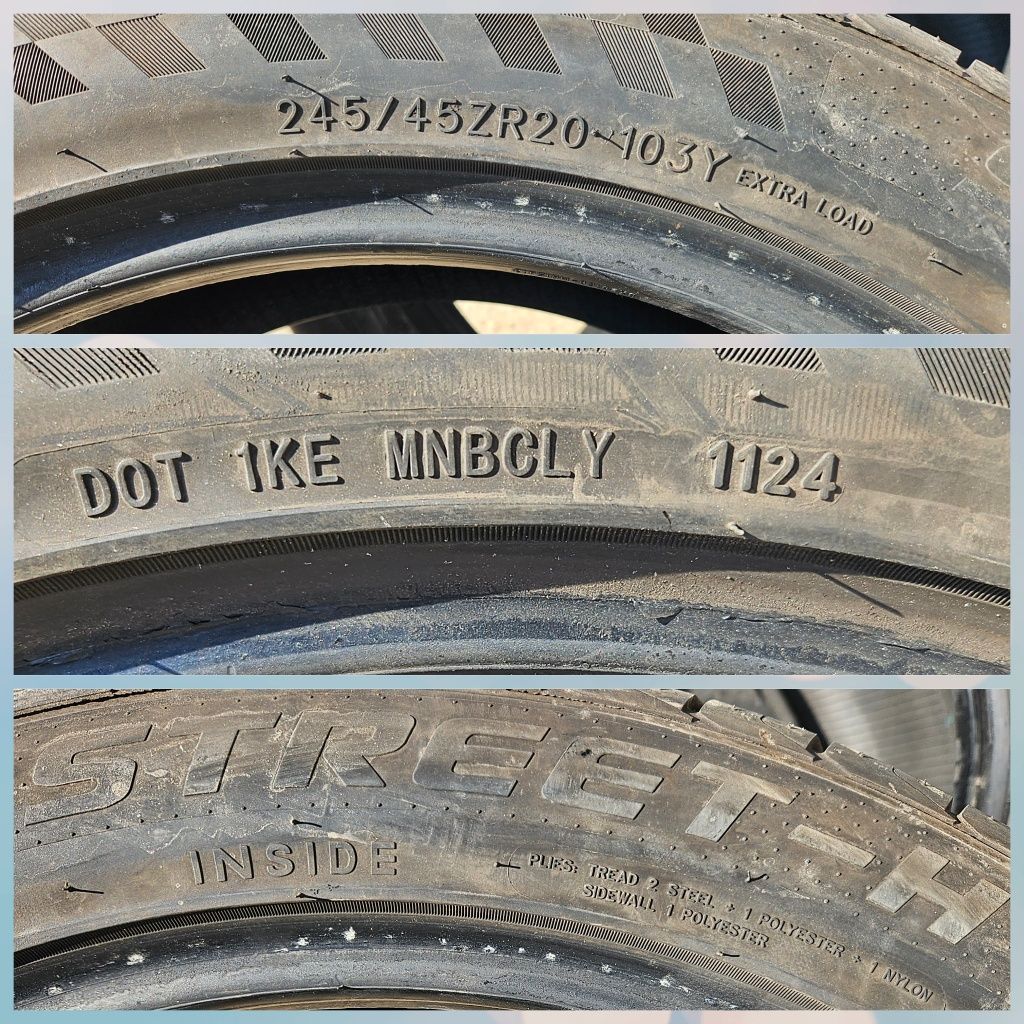 Anvelope vara 275 40 20 Dunlop 245 45 20 Bridgestone