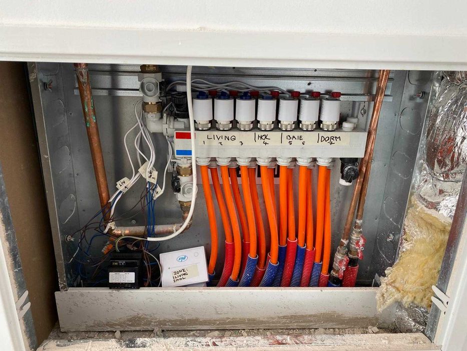 Automatizare incalzire in pardoseala pe zone cu control de pe telefon