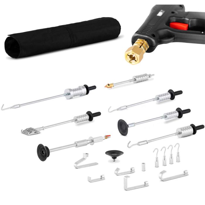 Set unelte si ventuze pentru indepartarea loviturilor din caroserie