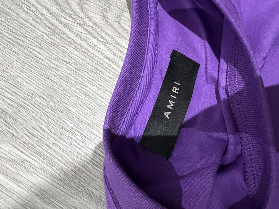 Tricou/T-Shirt Amiri Purple Logo