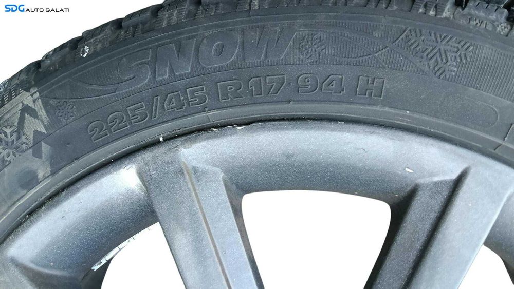 Set 4 Jante Roti Aliaj 225 45 17 R17 7Jx17H2 ET49 Volkswagen Golf 6 2008 - 2013 Cod 5E0601025BT 5E0601025BTJX2 [M8153]