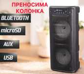 Караоке тонколона нов модел с жичен микрофон