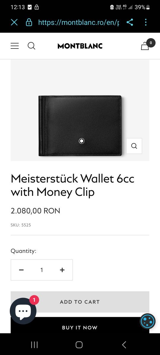 Montblanc clip wallet
