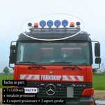 Bara proiectoare camion, TIR, Mercedes Actros, Cabina Mica, 7 LED-uri + instalatie proiectoare