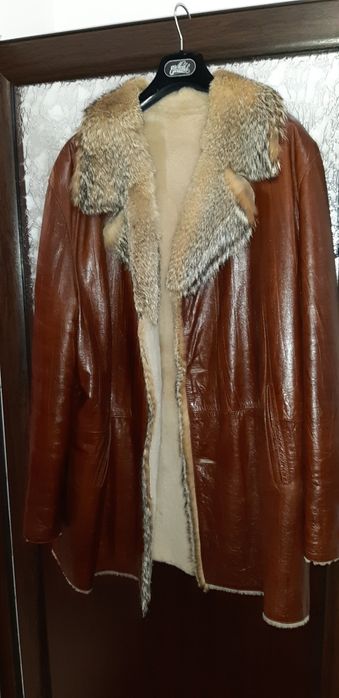 Мъжка парка / палто / яке / естествена кожа