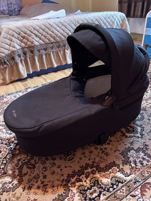 Landou Cybex Gold S Lux Moon Black + adaptori /perfecta stare