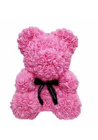 Ursulet din trandafir de sapun, Bear,roz, 40 cm