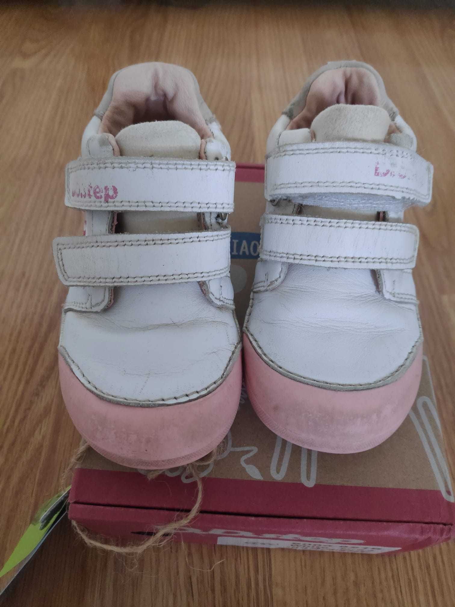 Pantofi Piele DDStep fluturi alb - 24
