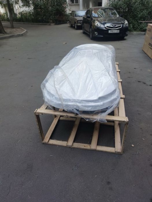 Автобокс с рейлингами в сборе