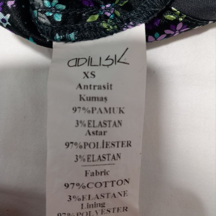 Fusta de culoare gri,bumbac 97%