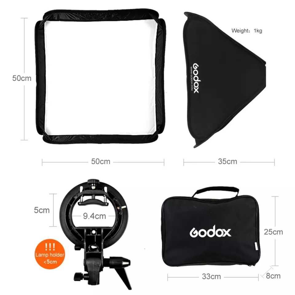 Godox Easy 40х40 и 80х80 для накамерных вспышек