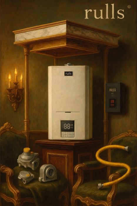 Rulls ikki konturli gaz koteli sifatli va tejamkor jim ishlaydi arzon