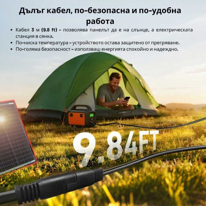 Преносим соларен панел DOKIO – надеждна енергия навсякъде