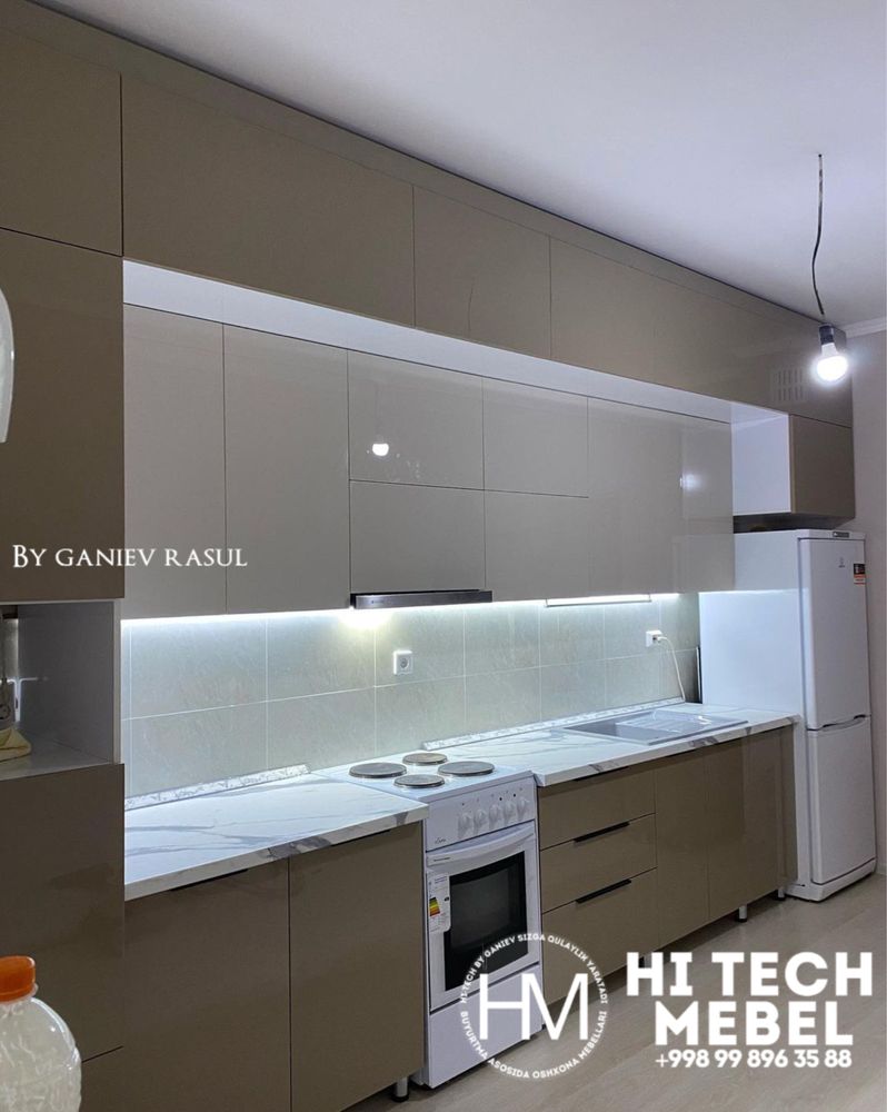 Ошхона мебели Кухонная мебель На заказ Кухня HiTECH