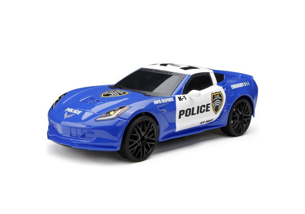 New Bright 1:12 R/C autocar Corvette Z06 police car