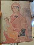 Icoana veche.Litografie.